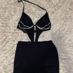 Black rave outfit